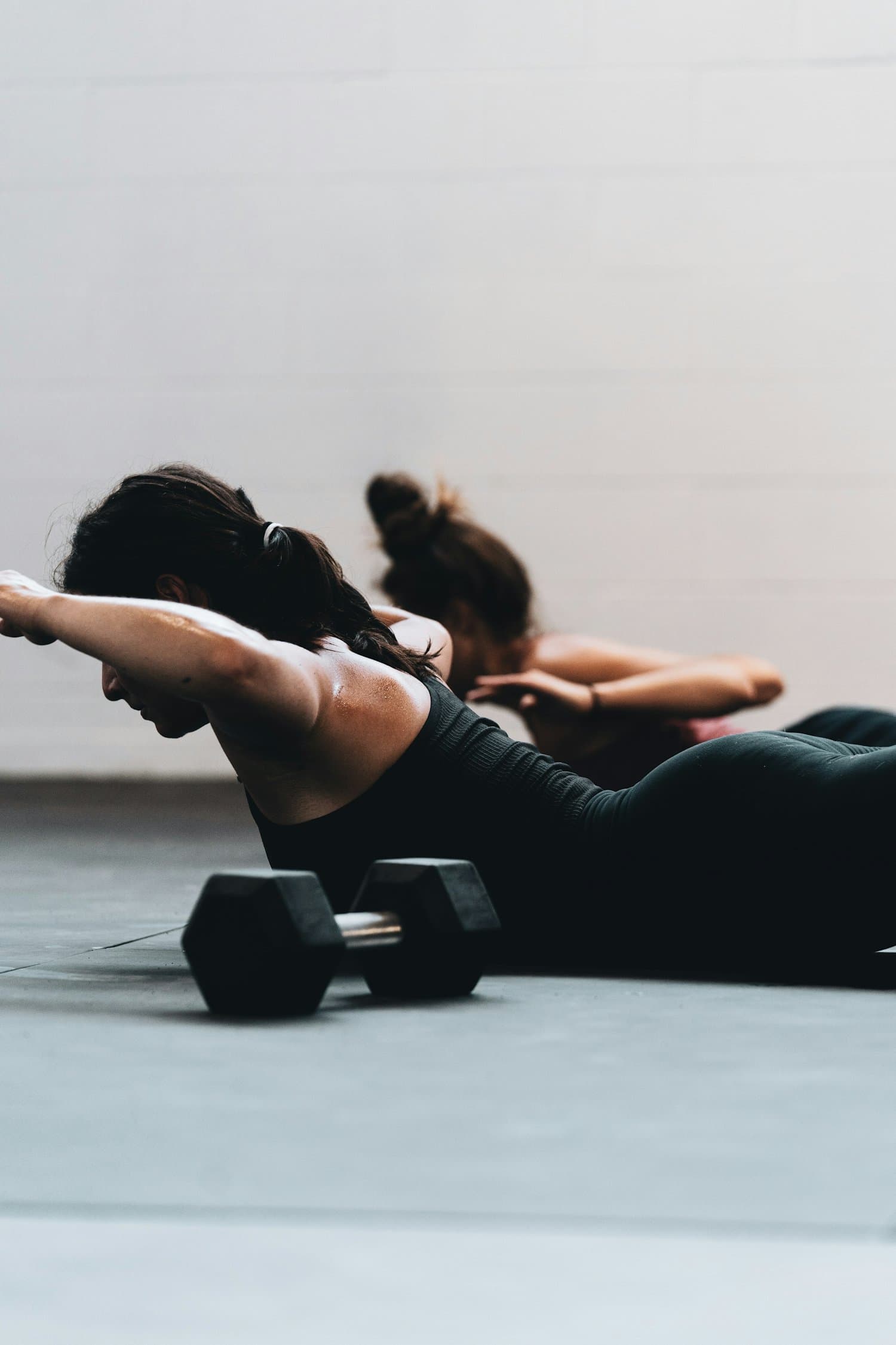 A member training at a boutique fitness studio